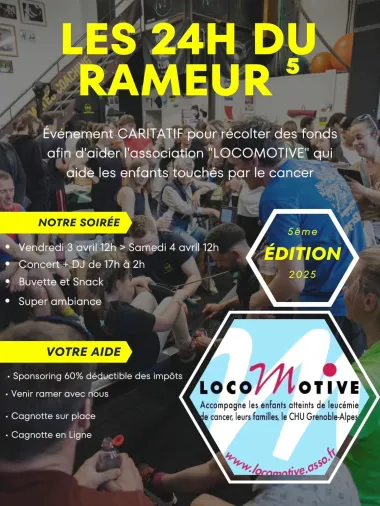 Les 24h du rameur, Moutiers