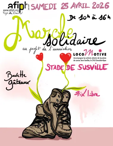 Marche Solidaire, Stade de Susville, Isère